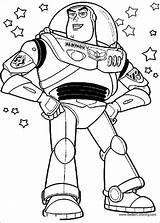 Buzz Lightyear Coloring Toy Pages Story Printable Stars Woody Color Birthday Disney Coloring4free Kids Party Colouring Introduction First Cartoon Easy sketch template