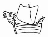 Viking Boat Drakken Coloring Steamboat Coloringcrew Colorear sketch template