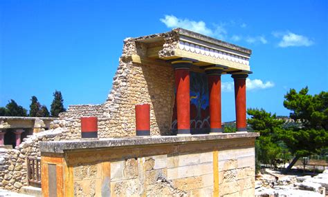 Knossos Palace In Crete Home Of King Minos And The Minotaur