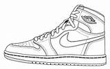 Coloring Jordan Pages Shoe Popular sketch template