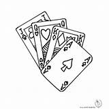 Coloring Poker Pages Getcolorings sketch template