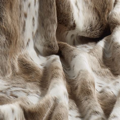 lynx faux fur throwblanket home lifestyle   luxe company uk