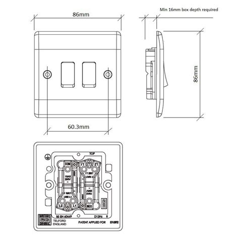 ls double light switch screw plate  gang handlestorecom