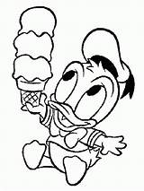 Coloring Pages Baby Donald Ice Duck Cream Mouse Mickey Disney Color Printable Popular Clipartmag Print Getcolorings Coloringhome sketch template