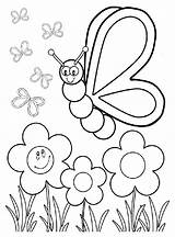 Butterfly Kleurplaten Kleurplaat Vlinders Zomer Uitprinten Kinderen Bezoeken Getdrawings Downloaden sketch template