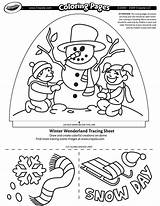 Winter Coloring Wonderland Pages Crayola Printable Dome Designer Light Print Getcolorings Getdrawings Colorings Au Color sketch template