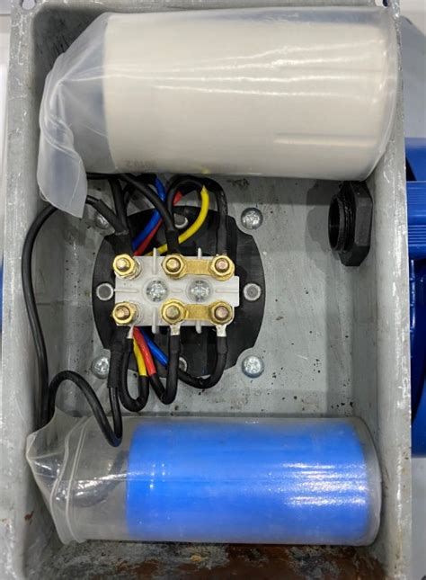 wiring  single phase electric motor   run  start capacitor electrical engineering
