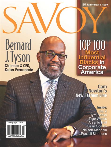 top   influential blacks  corporate america announced  savoy