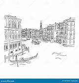 Venice Canal sketch template
