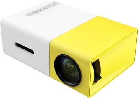 bolcom mini beamer projector mobile mini full hd yellow white