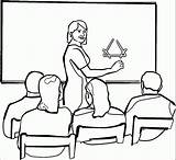 Teacher Coloring Pages Classroom Thank Popular sketch template
