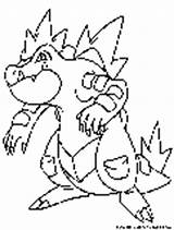 Feraligatr Pokemon Pages Coloring Water Printable Template sketch template