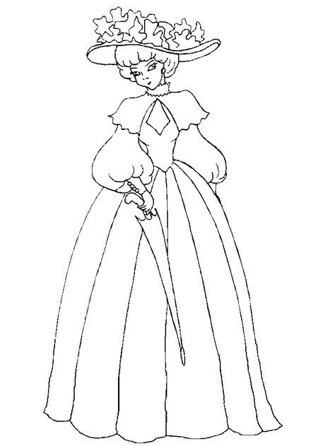 girl carrying  umbrella coloring pages disney coloring pages