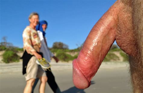on beach huge dick contest