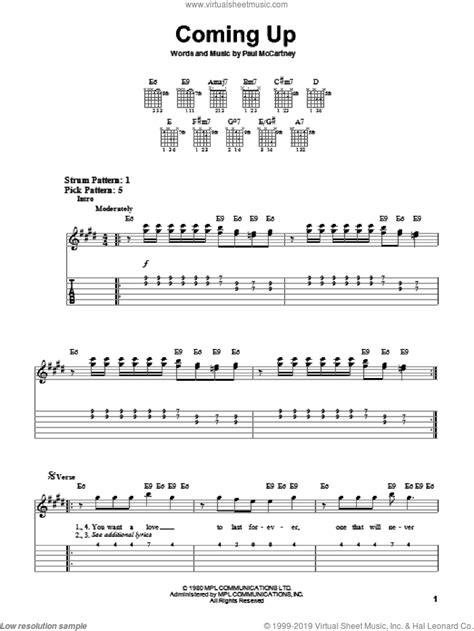 coming  sheet   guitar solo easy tablature
