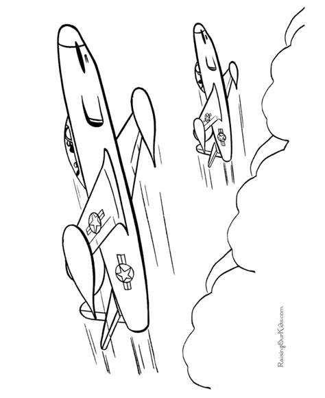 jet coloring book pages