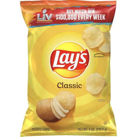 lays classic potato chips  oz bag walmartcom walmartcom