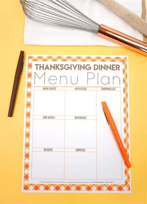 thanksgiving planner printables  thanksgiving printable plan