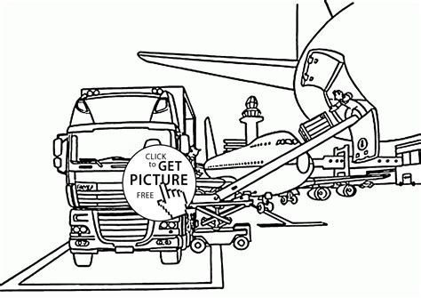 airport coloring book coloring pages