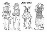 Juliana Paper Onesheet Doll Colour Farvelægge Til Påklædningsdukke sketch template