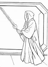 Coloring Wars Star Wan Obi Kenobi Pages Printable Getcolorings sketch template