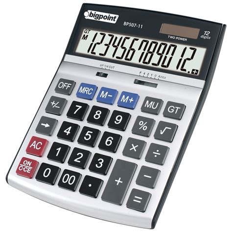 desktop electronic calculator  digits silver
