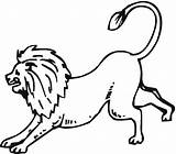 Tiger Lion Coloring Pages Kids sketch template