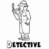 Detective Imprimir Profesiones Oficios Guiainfantil Profesionales Imágenes Oficio Diferencia sketch template