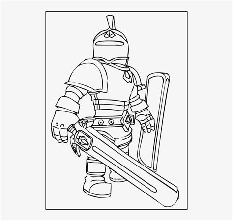 warrior roblox  sword  shield coloring pages roblox coloring