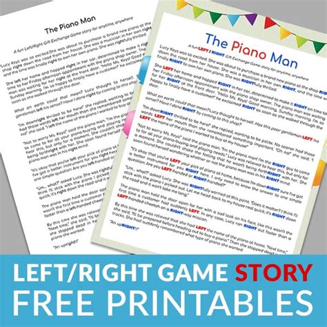 printable left  game story  occasion printable word searches