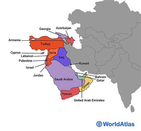 western asia worldatlas