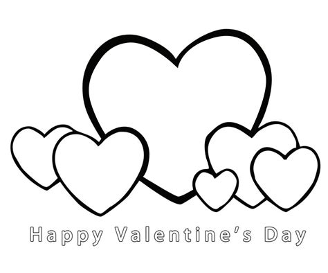 printable valentines day coloring pages  kids