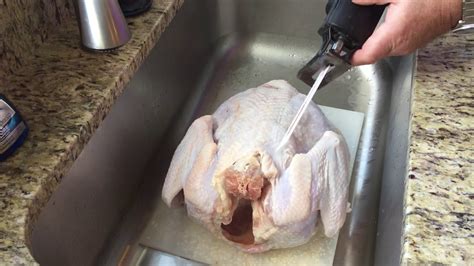 Spatchcocking A Turkey With A Sawzall Youtube