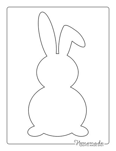 printable bunny templates  spring easter crafts