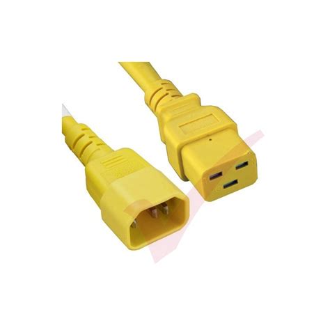 power extension cables yellow
