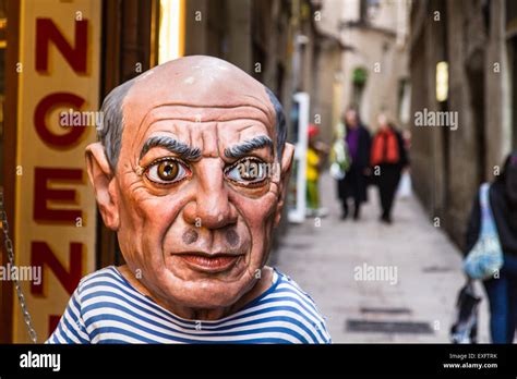 giant plastic figure    streets  barcelona stock photo alamy