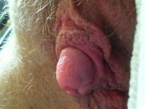 very close milf show her huge hairy clitoris rare amateur fetish video