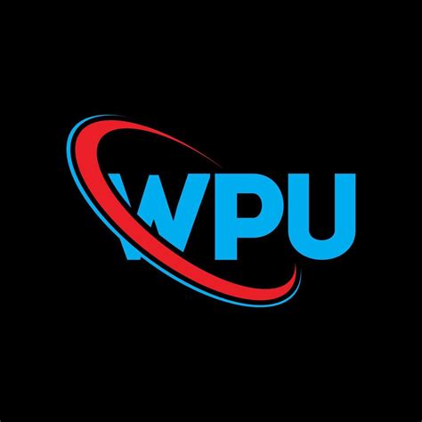 logotipo de la wpu carta wpu diseno de logotipo de letra wpu logotipo de wpu de iniciales