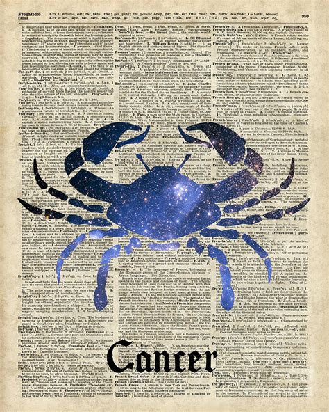 cancer crab zodiac sign digital art by jacob kuch