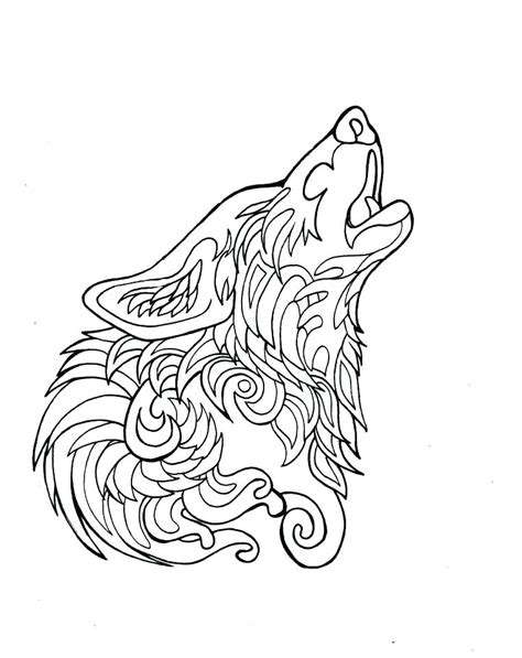 soulmuseumblog tribal wolf coloring pages