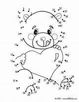 Dot Valentine Coloring Pages Bear Connect Dots Print Teddy Hellokids Printable Beloved Kids Valentines Visit Color Game Everfreecoloring sketch template