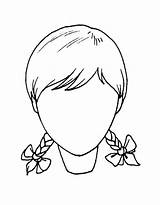 Coloring Pages Hairstyle Print sketch template