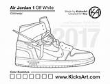 Kicksart Jordans sketch template