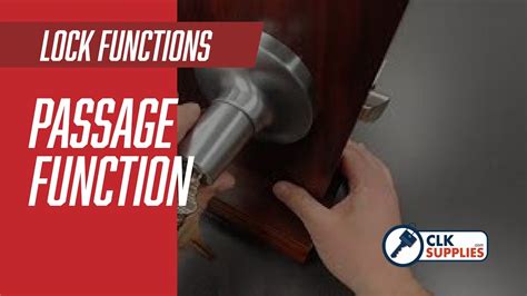 works passage lock function  commercial  residential hardware youtube