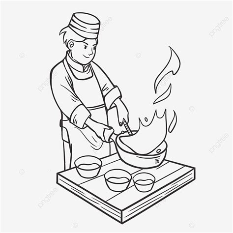 chef gourmet  drawing wing drawing cook food png transparent clipart image  psd file