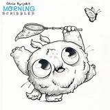 Monsters Cute Drawings Choose Ryniak Scribbles Board Chris Morning sketch template