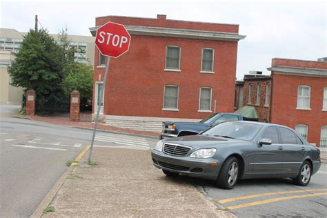 listing stop sign car parked  sidewalk union avenue  locust