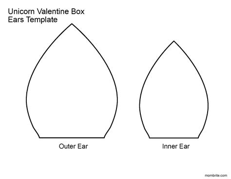 unicorn valentine box template
