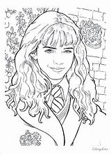 Sheets Hermione Granger Quidditch sketch template