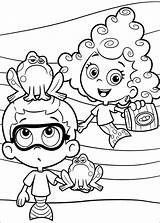 Bubble Guppies Coloring Pages Kids sketch template